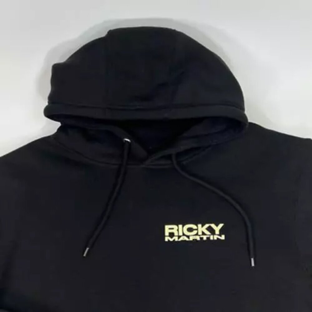 Ricky Martin Mens Hoodie Sweatshirt Cantalo Concert Sweater Black Lane Steven M - Picture 4 of 11